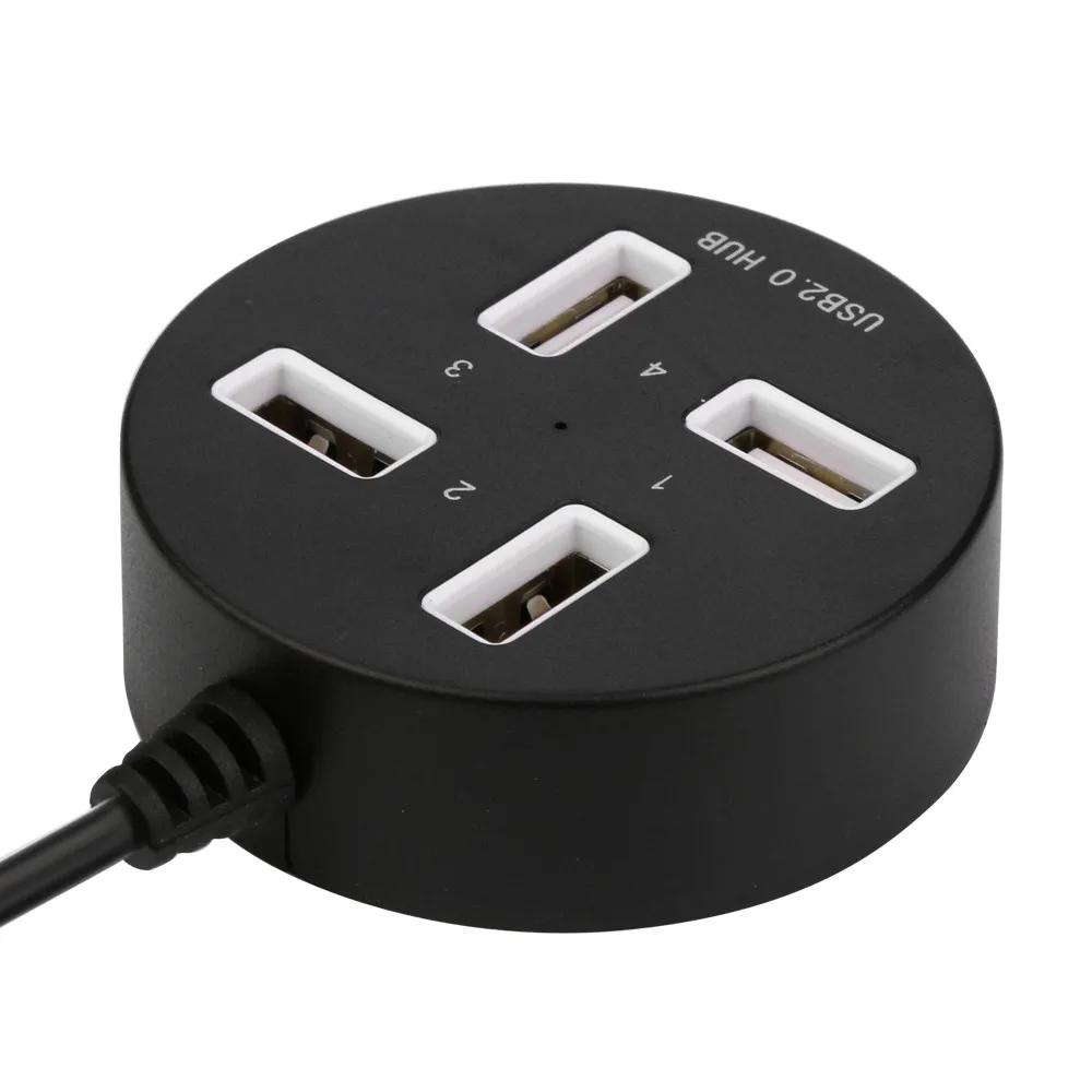 4 портовый USB 2 0 сплиттер концентратор с входным портом постоянного тока