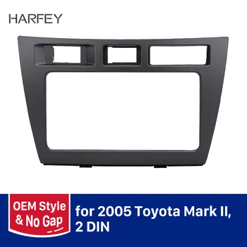 

Harfey Car Autoradio Trim Install Fascia Panel Audio Player InDash Mount Kit For Toyota Mark II 2005 Stereo 202x102mm 2Din Frame