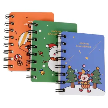 

6Pcs Notebook Useful Practical Delicate Coil Notebook Stationer Supplies Christmas Notebook for Office