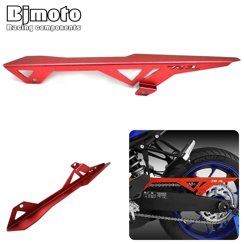 

YZFR3 2015-2018 BJMOTO CNC Aluminum Motorcycle Accessories Chain/Belt Guard Cover for Yamaha YZF-R3 YZFR3 ABS 2018