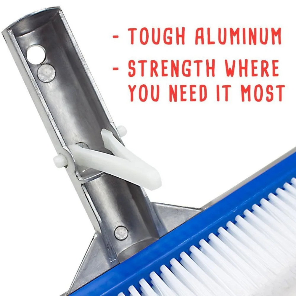 18 дюймов щетка для бассейна рыбный пруд Нижняя стенка для бассейна алюминиевая Подложка для бассейна щетка для стен бассейна инструменты для чистки