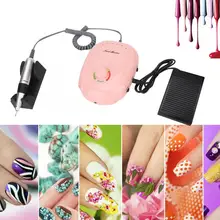 Для маникюра 35000 об/мин профессиональная насадка для ногтей, Электрический Фрезер для ногтей, вышлифовка, полирование кожаным кругом полировщик Маникюрный Инструмент для маникюра n