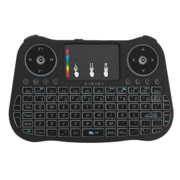 

2.4Ghz Wireless Keyboard Touchpad Mouse Handheld Remote Control 4 Colors Backlight Colorful Breathing Lights for Android Tv Box