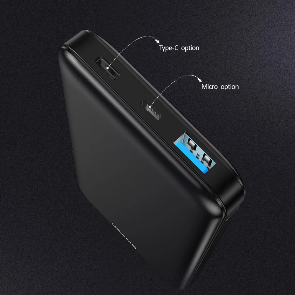Внешний аккумулятор PD QC3.0 USAMS power bank для iPhone Xiaomi Quick Charge 3,0 портативное Внешнее зарядное устройство для мобильного телефона huawei