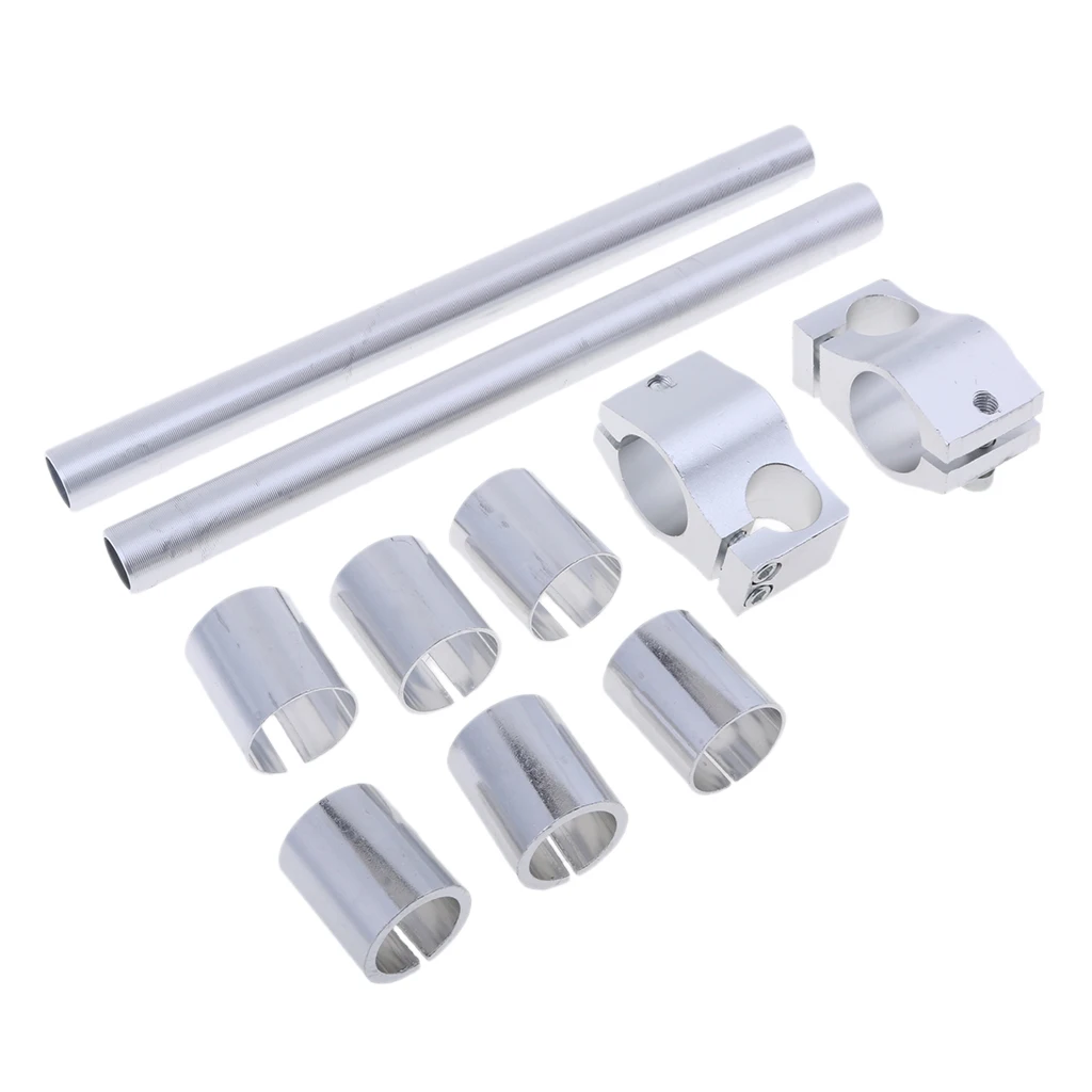 1 набор серебряных Алюминий руль мотоцикла крепление регулируемый держатель на вилка трубка 25/29/30 мм