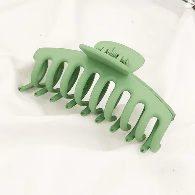 New Fashion Sweet and versatile simple large 11cm hair clips matte color bath hair catch Women girl for Hair Accessori - Цвет: TS-3