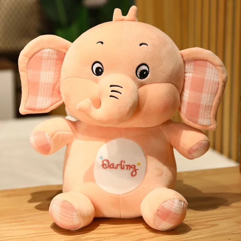 Высококачественная Трехцветная плюшевая игрушка в виде животного Слон-это