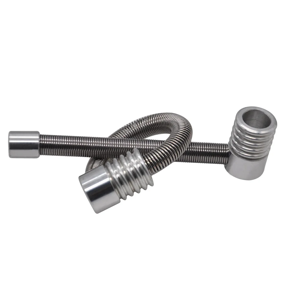 hot selling Creative portable metal can be bent spring-type portable smoking fashion metal tobacco smoking pipe