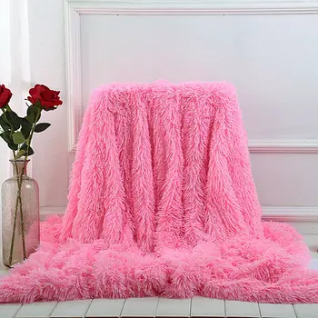 

Super Soft Long Coral Fleece Blanket Warm Elegant Cozy Blanket For Cat Bed Sofa Fluffy Sherpa Bedding Throw Blanket 80x120cm