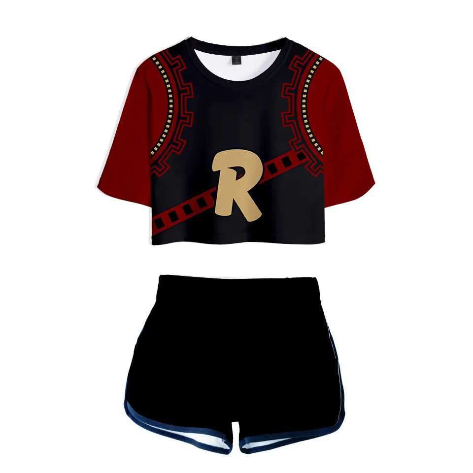 Anime My Hero Academy Cosplay Costume OCHACO URARAKA Todoroki Shoto Bakugou Katsuki Girls Sexy club outfits Two Piece Set Women two piece skirt and top