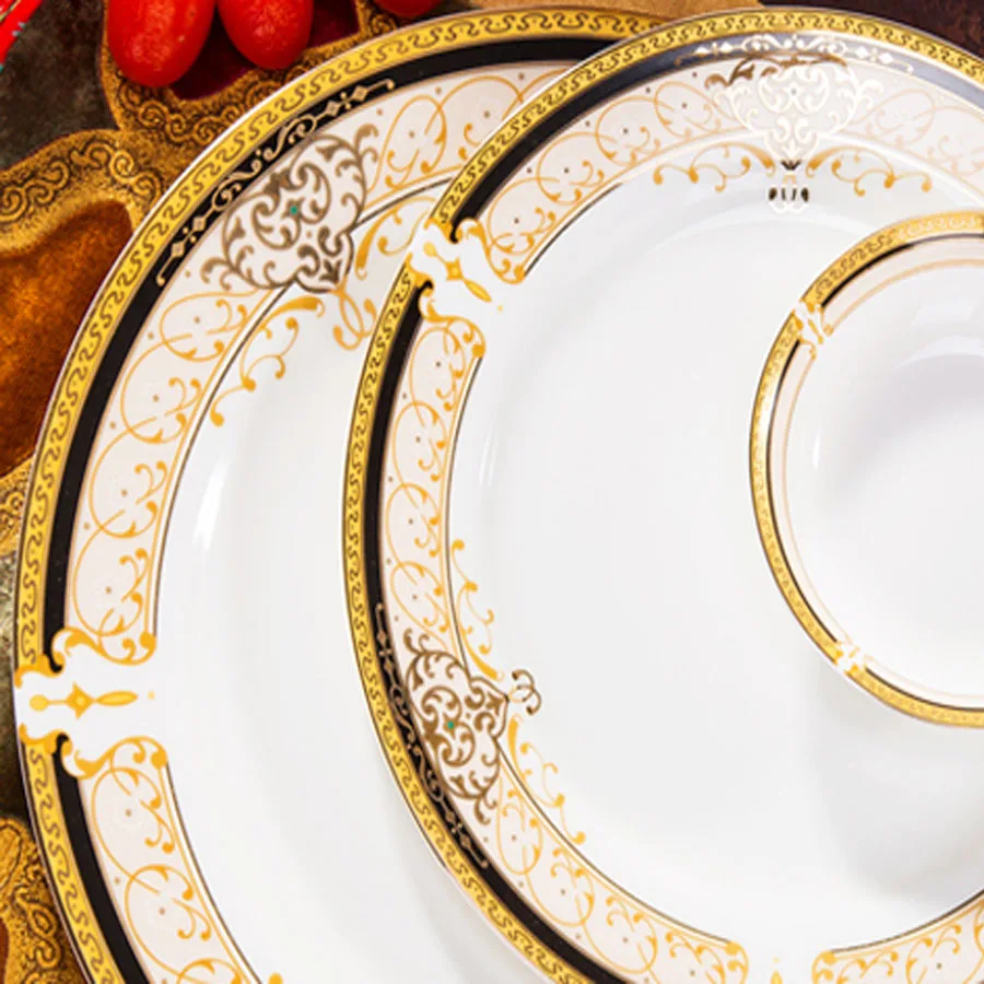 Jingdezhen Ceramic Dinnerware Set Ceramic Plates and Dishes Bowls 60pcs combination Tableware Kitchen Tableware