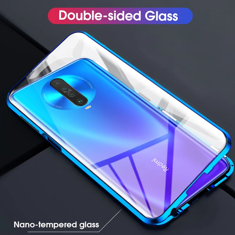 Двухсторонний Магнитный защитный 360 чехол на Redmi K30 K 30 Pro чехол для ксиоми редми k30 pro k 30 защита из закаленного стекла чехол на Xiaomi Redmi K30 Pro K30 прозрачный чехол