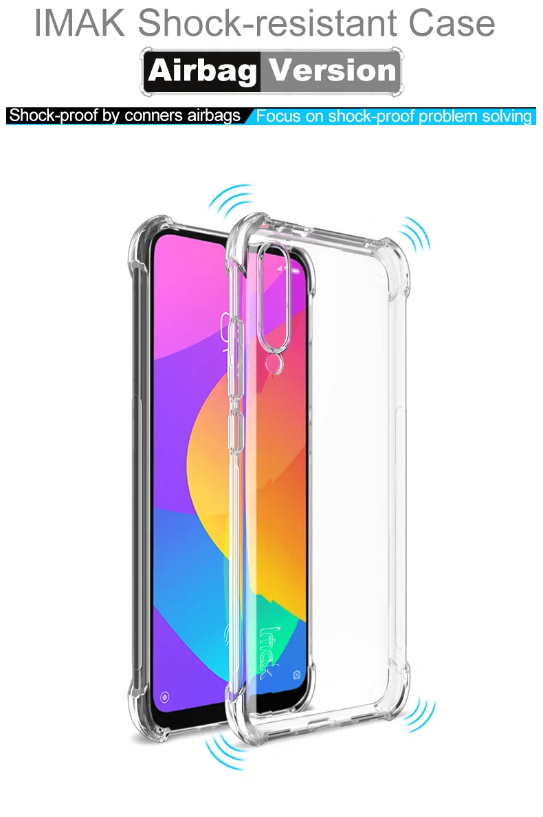 Xiaomi mi A 3 Кристальный чехол IMAK 360 Защита Xiaomi mi A3 чехол мягкий прозрачный задняя крышка для Funda Xiaomi mi 3A чехол mi A3