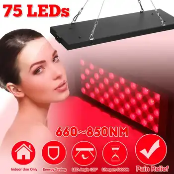 

Anti Aging 40W Red Led Light Therapy Deeps Red 660nm and Near Infrared 850nm Led Lamp for Full Body Skin and Pain Relie