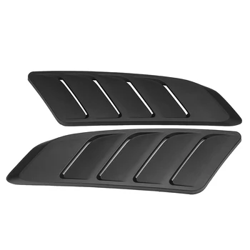 

Hot Pair Front Hood Vent For 2015-2017 For Ford For Mustang Panel Trim Black 2Pcs Universal Car Air Intake Scoop Bonnet Hood Ven