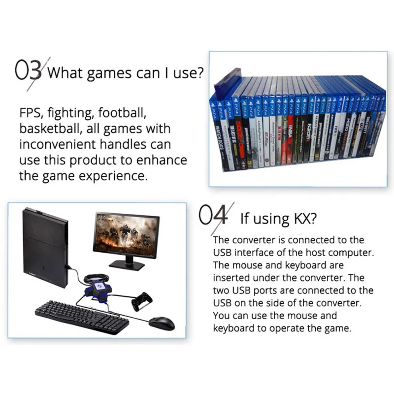 Acessórios de Jogo para Sony Ps4 Play Station Playstation 4 3 Magro Pro x Box Xbox um s Nintendo Switch Controlador Ps3 ps - Image 5