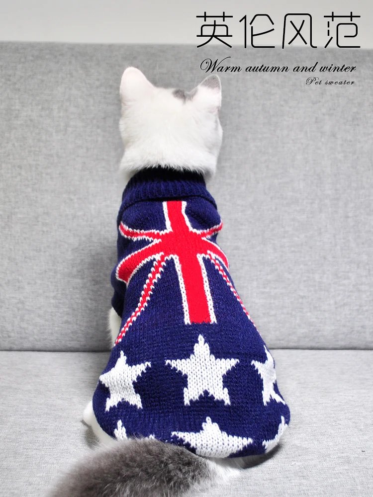 Одежда для кошек; одежда для домашних животных с коротким котенком; сезон осень-зима; одежда для сиамских кошек; зимний теплый свитер; Рождественская одежда; Одежда для собак; BB50WY