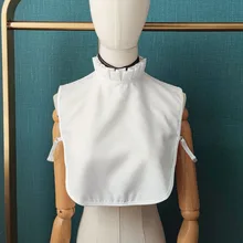 

Elegant White Solid Color Half Shirt Detachable Collars for Women Stand Fake Collar Blouse Shirt Collar Sweater False Collars