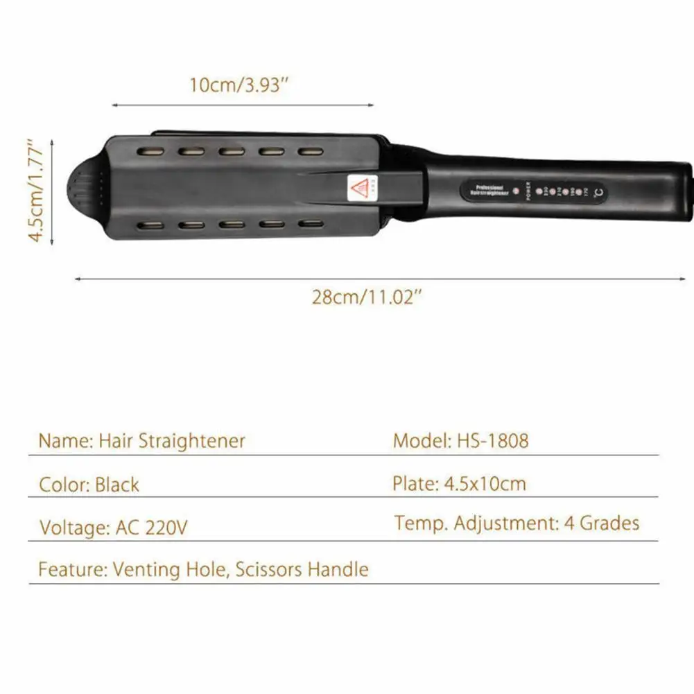 Горячая HS-1808 профессиональный электрический выпрямитель для волос плоский Утюг паровой керамический паровой инструмент для укладки волос
