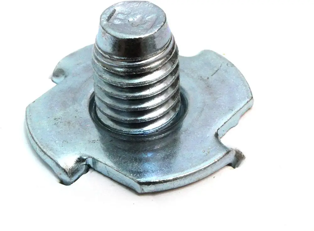 3/8"-16 T-Nuts 100pcs , Pronged Tee Nut. for Wood, Rock Climbing Holds, Cabinetry (3/8"-16 x 7/16", (100 Pack)