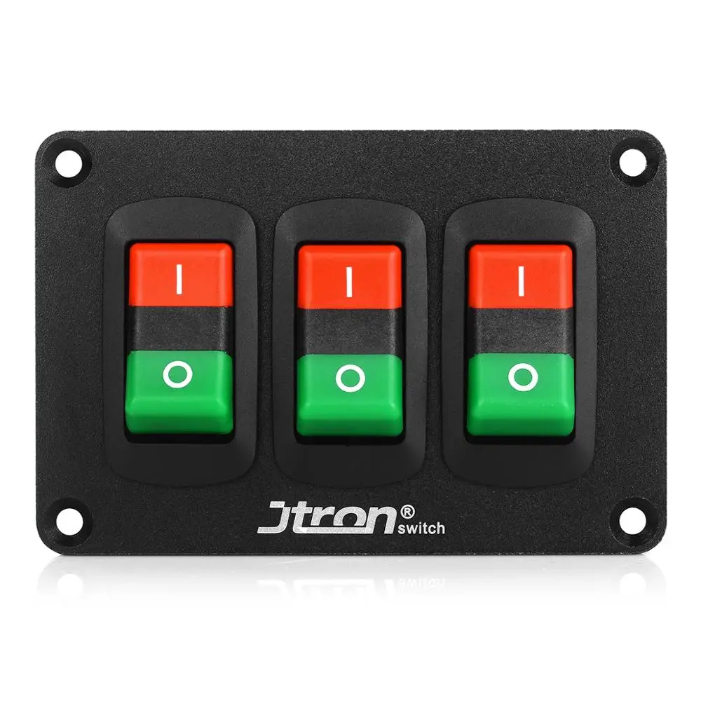 Jtron DC12V 30A/DC24V кулисный переключатель ON-OFF es автомобильный светильник переключатель 3 кулисный переключатель панель с проводом для авто лодки для RV автомобиля лодки