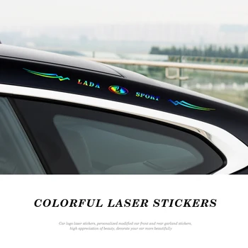 

New Car Styling Logo Decals Reflective Laser Vinyl Sticker For LADA Niva 2107 Samara Granta Kalina Priora Vesta Largus 4X4