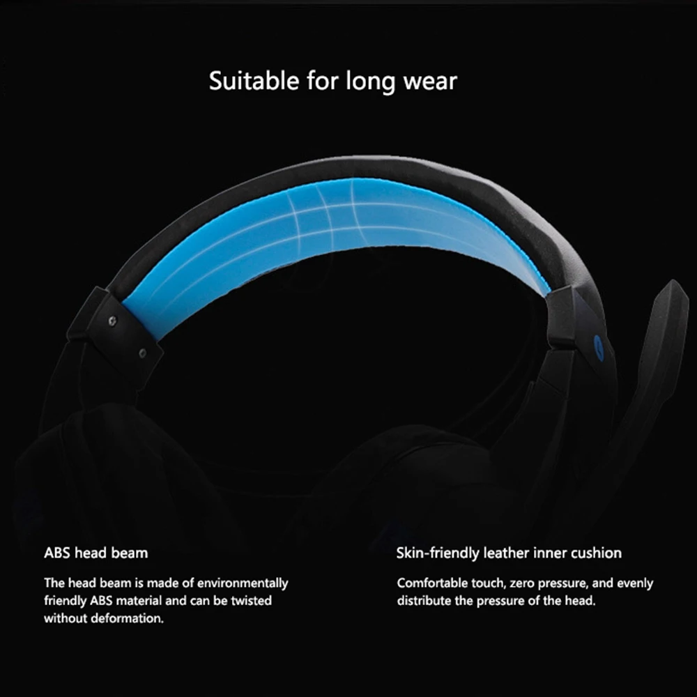 PS4 gaming Headset computer headphones stereo with mic 3.5mm jack Led HD Bass for PC Laptop Mac Xbox one Mobile Phone