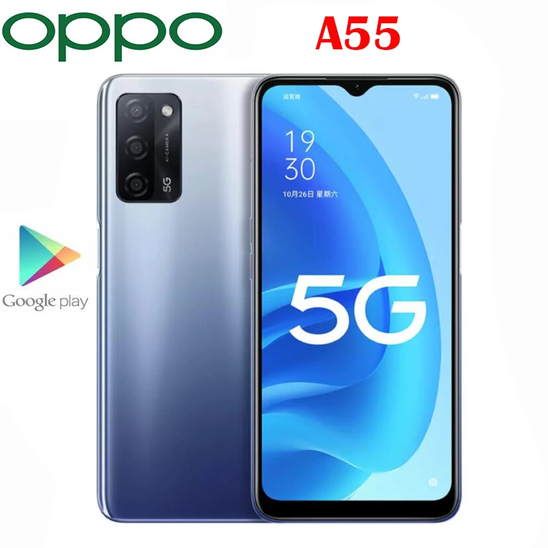 New Official Original OPPO A55 5G Cell Phone 6.5inch LCD MTK6833 Octa Core  Android 11 OS 60Hz Rate Reflash 5000Mah 13MP Camera|Cellphones| - AliExpress