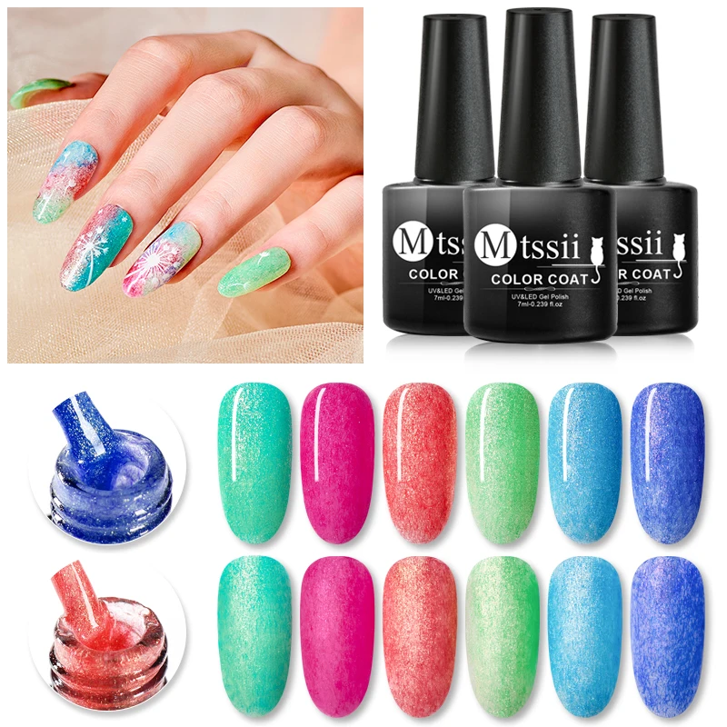 

Mtssii 7ml Faux Fur Color Gel Sock Off Long Lasting Nail Polish Shell Vernis UV Lamp Cured Base Top Need Gel Lacquer