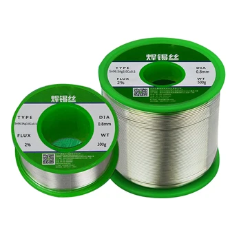 

High-purity solder wire 0.8mm lead-free Rosin Tin environmentally friendly silver-containing solder wire 99% tin 3% silver wire