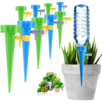

12/24/36pcs Self-Contained Auto Drip Irrigation System Spike Adjustable Sprinkler Garden Household Plant Vegetable Watering Kit