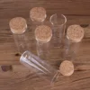 24 Pieces 120ml Test Tubes with Cork Stopper 47*120mm Spice Jars Glass Vials Storage Jar Glass Containers for Wedding Craft DIY 3