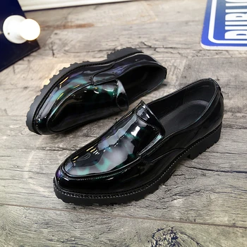 

2019 Luxury Shoes Men Designers Male Casual Shoes Fashion Slip-On Men Dress Shoes Evening Loafers Party Footwear Junior