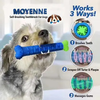 

2020 New Dog Chew Toys Dog Toothbrush Pet Molar Tooth Cleaning Brushing Stick Doggy Puppy Dental Care Dogs Pet Supplies
