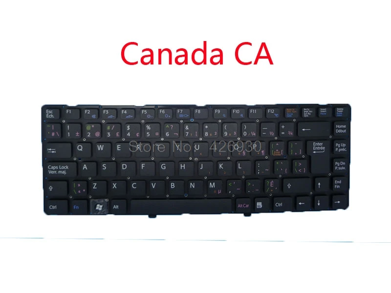 Ноутбук SW CA BE IT SD клавиатура для SONY для VAIO VPCEA VPC-EA серии швейцарская Канада Бельгия Италия Швеция 148792341 148792231 Новинка - Цвет: Canada CA