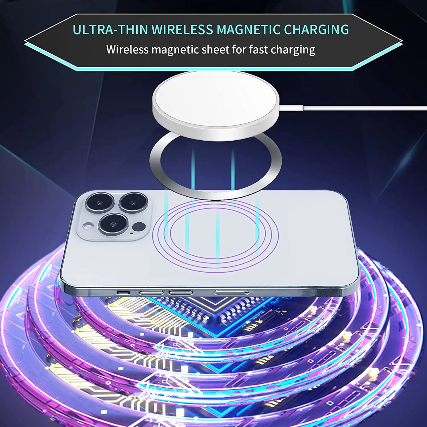 Universal Magnet Ring for Magnetic Phone Holders and Wireless Charging