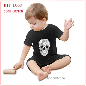 

Pug dog Skull new born baby boy clothes 3 to 6 months Rompers Jumpsuit Cartoon Pajamas cute baby romper clothes for toddler