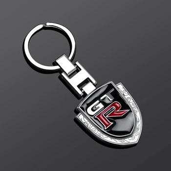 

Car Fashion 3D metal GTR Badge Emblem car Key Chain Keyring Keyfob for Nissan GTR Skyline Kawasaki R32 R34 R351400 Auto Pendant