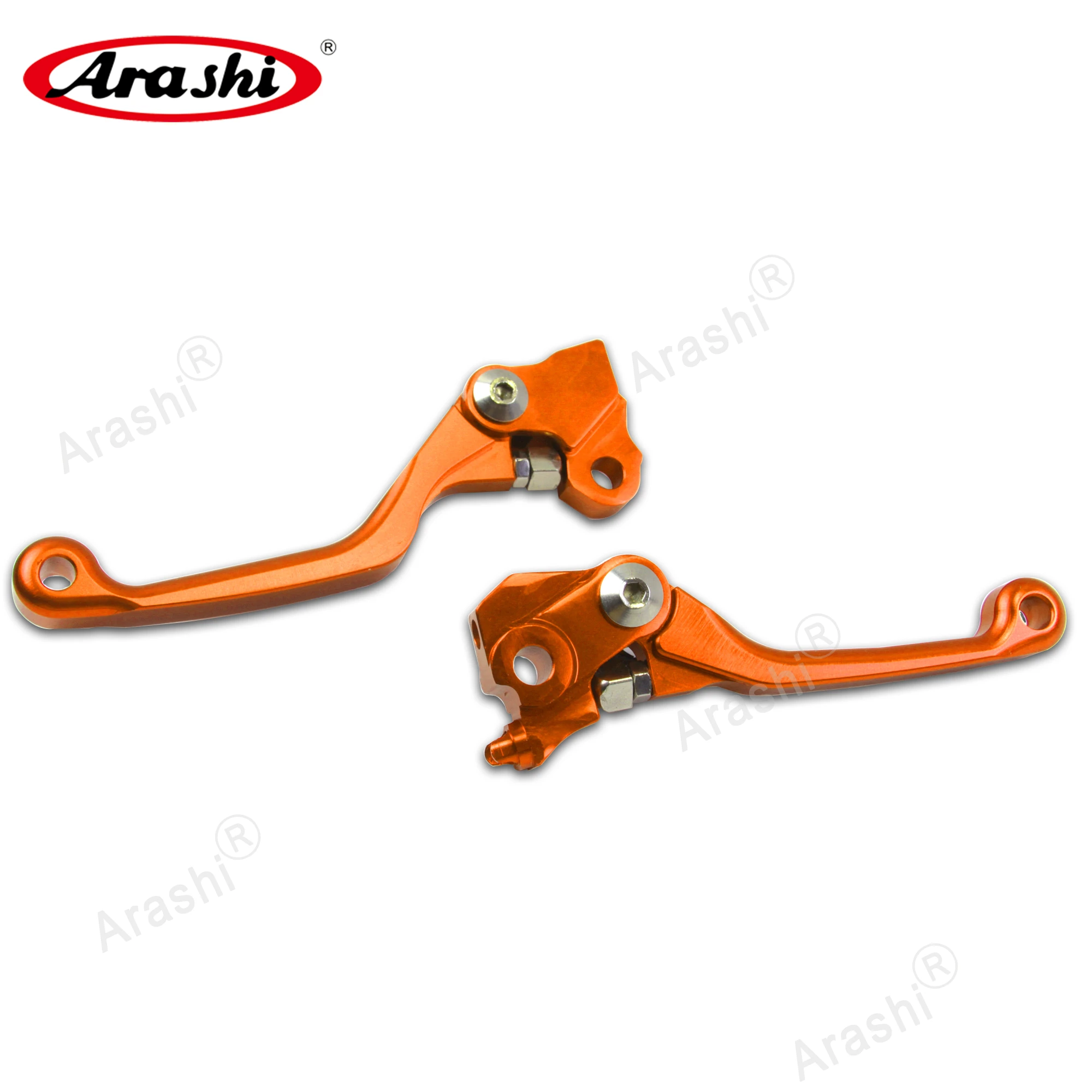 Араши для HONDA CRF 250 450R 2007- CNC тормозные рычаги сцепления Байк рулевое сцепление рычаг аксессуары для мотокросса 2012 - Цвет: Оранжевый