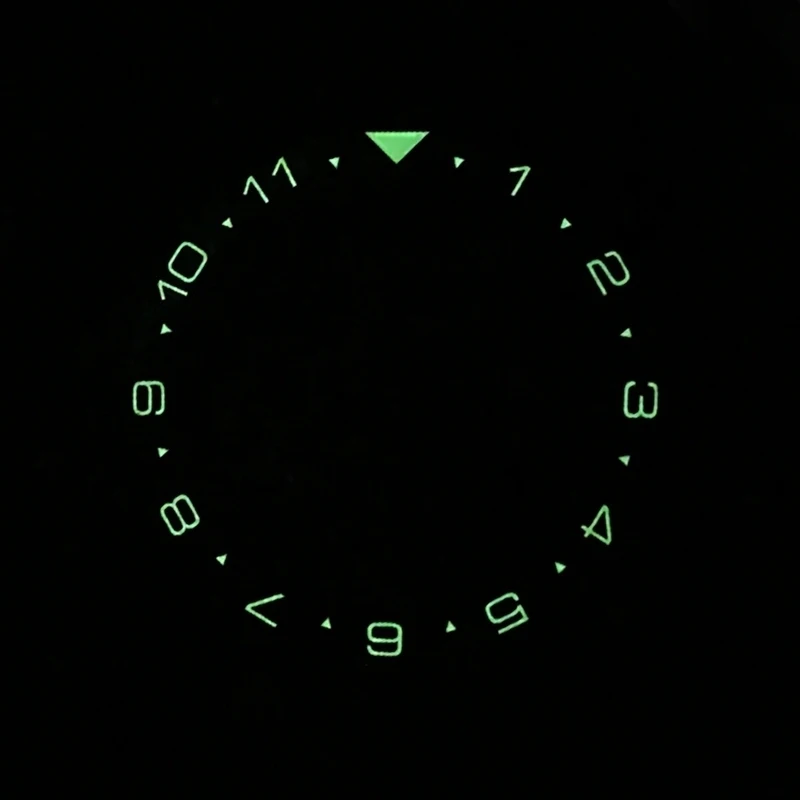 Fluorescent Scale Bezel 38mm Ceramic Insert For Seiko Dial Prospex Watch Face Watches Replace Accessories Blue Ring GMT | Наручные часы