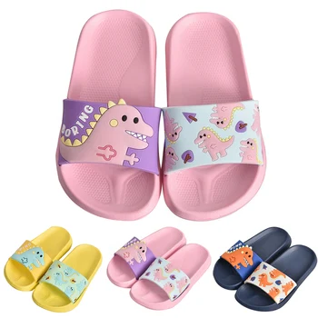 

Rainbow Carton Slippers For Boys Girls New Summer Kids Beach Shoes Baby Toddler Soft Indoor Slippers Children Sandals