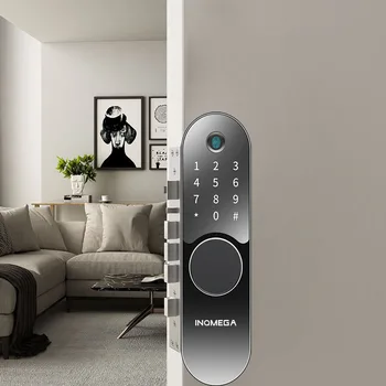 

Inqmega Smart Fingerprint Door Lock Smart Biometric Fingerprint Lock with Digital Password Home safety lock