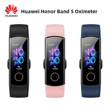 Huawei Honor Band 5 Смарт-браслет, Оксиметр крови, кислород, волшебный цвет, сенсорный экран, плавающий ход, обнаружение пульса, сна, сна