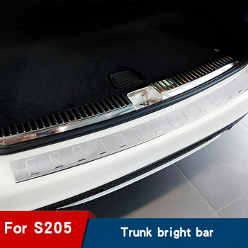 

Car trunk bright strip rear bar protection strip for Mercedes S205 C-Class Estate C300 C260 modified tail box stainless steel