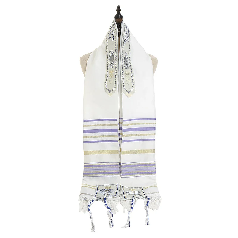 180*50cm Messianic Jewish Tallit Israel Prayer Shawl Scarf For Men Women Prayer Scarfs