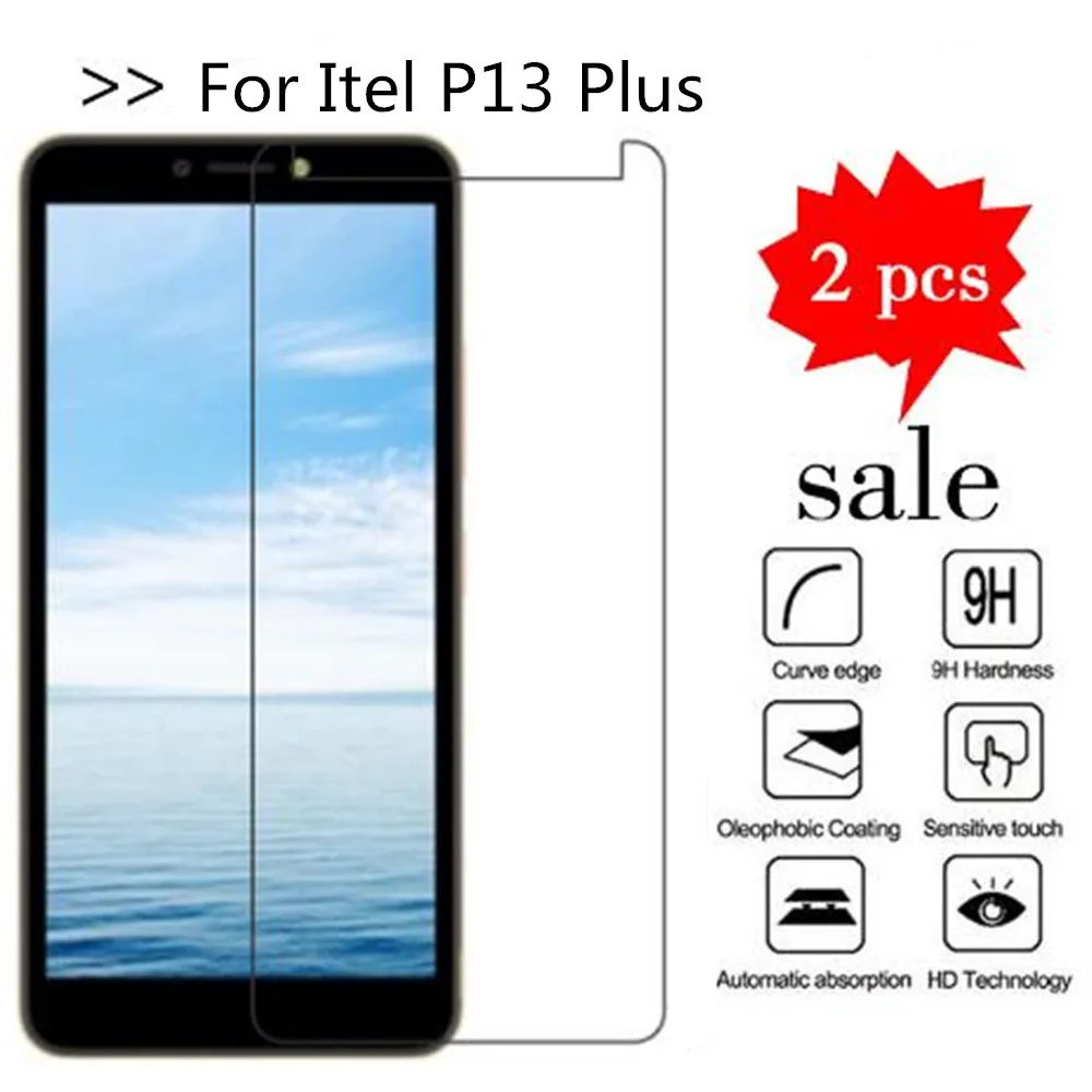 

For Itel P13 Plus Tempered Glass Original 9H High Quality Protective Film Explosion-proof Screen Protector For Itel P13 Plus
