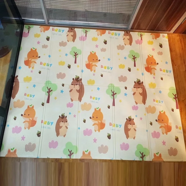 200x150x0.5cm Game Mats Play Mats Baby Crawling Blanket Soft Floor Carpet Folding Kids Rug Playmat Waterproof for Toddler Infant 4