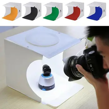 

Mini Light Box Double LED Light Room Photo Studio Photography Lighting Shooting Tent Backdrop Cube Box Photo Studio Kit YZ