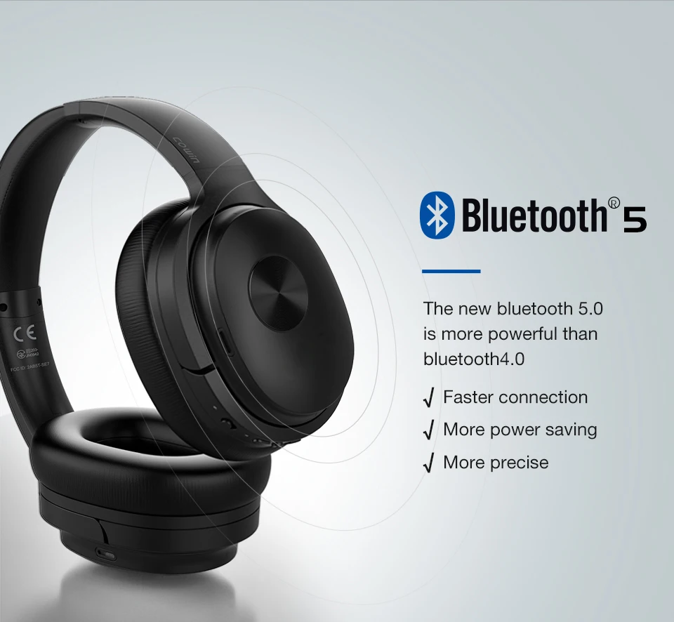 Cowin se7-ヘッドセット,Bluetooth経由のワイヤレス,アクティブ