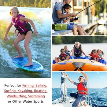 

Adjustable Life Jacket Adults Canoe Water Sport Rafting Accessories Zipper Multi Pocket Mesh Life Jacket for Fishing Swimming
